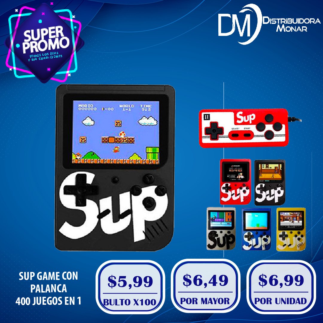 Mini Game Sup 400-1 com controle DNG Shop Dng l Produtos e Inovações