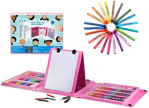 Set De Arte 208 Piezas Maleta Dibujo Creativo Niños - Luegopago