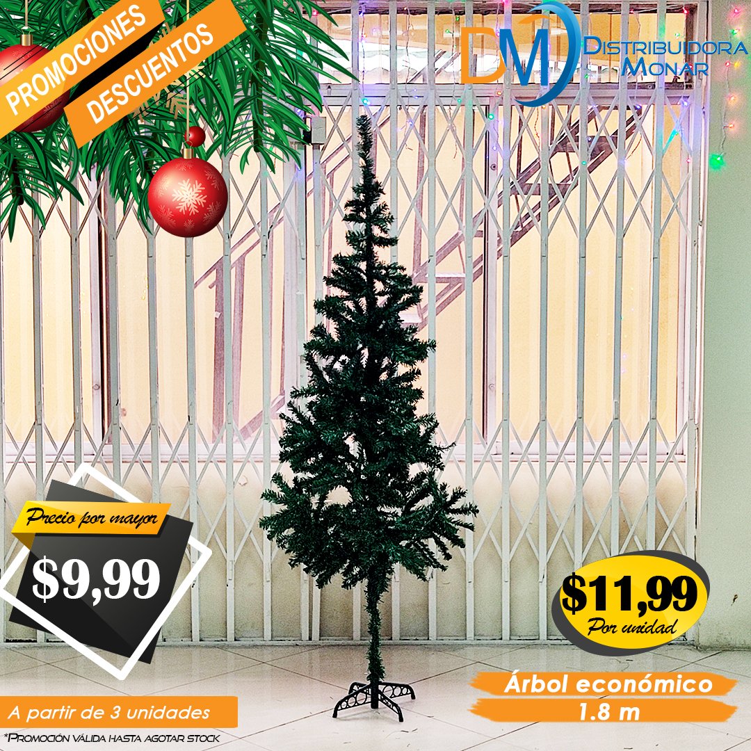 Árbol De Navidad Económico 180 cm - Importadora y Distribuidora Monar