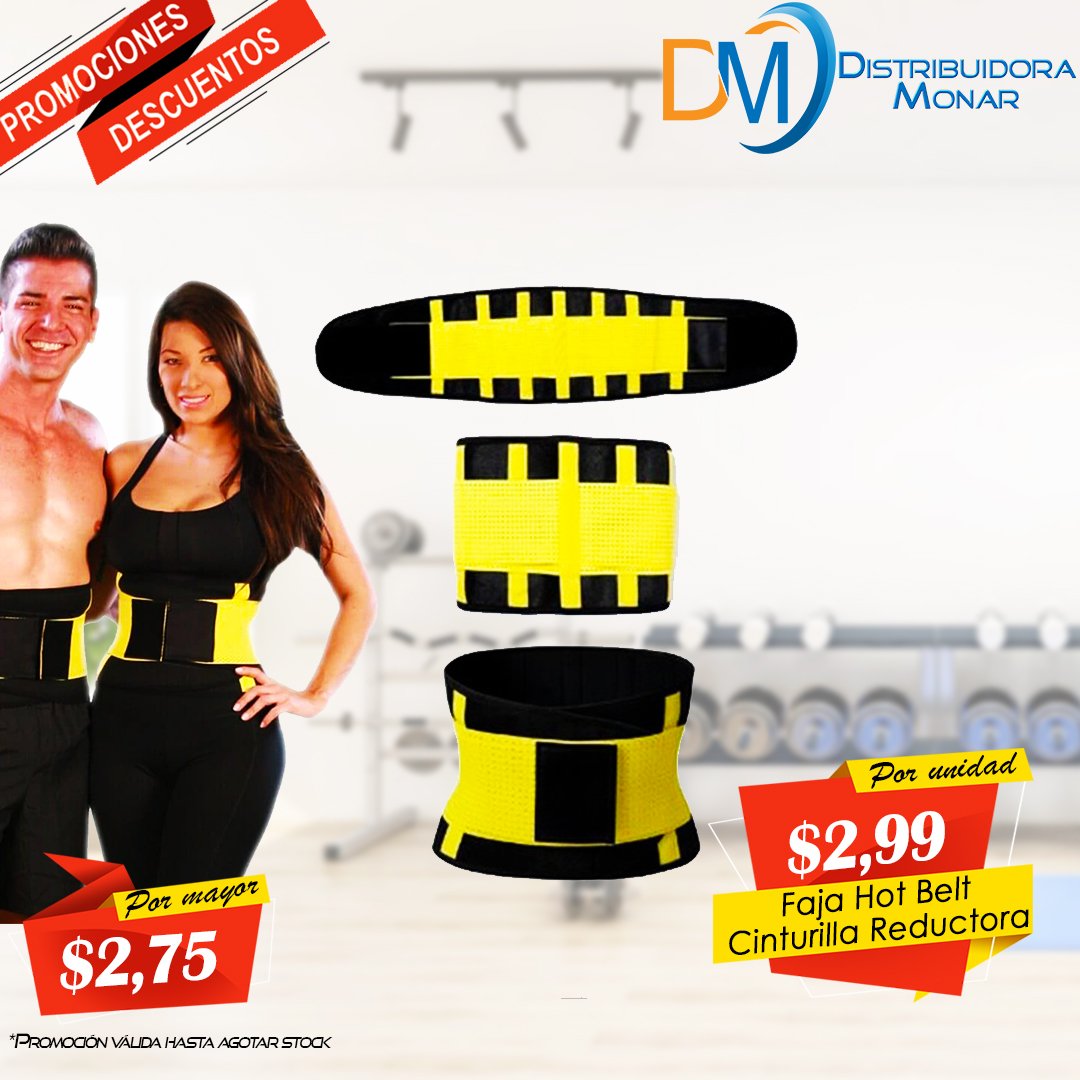 Faja Hot Belt Power Cinturilla Importadora y Distribuidora Monar