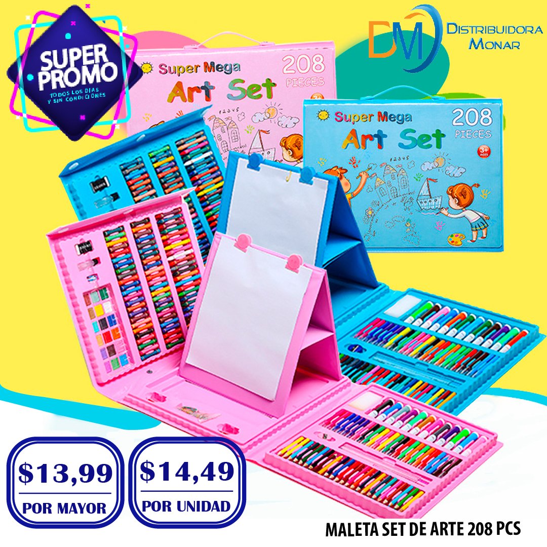 Kit De Pintura Maleta 208 Piezas Con Marcadores - Luegopago