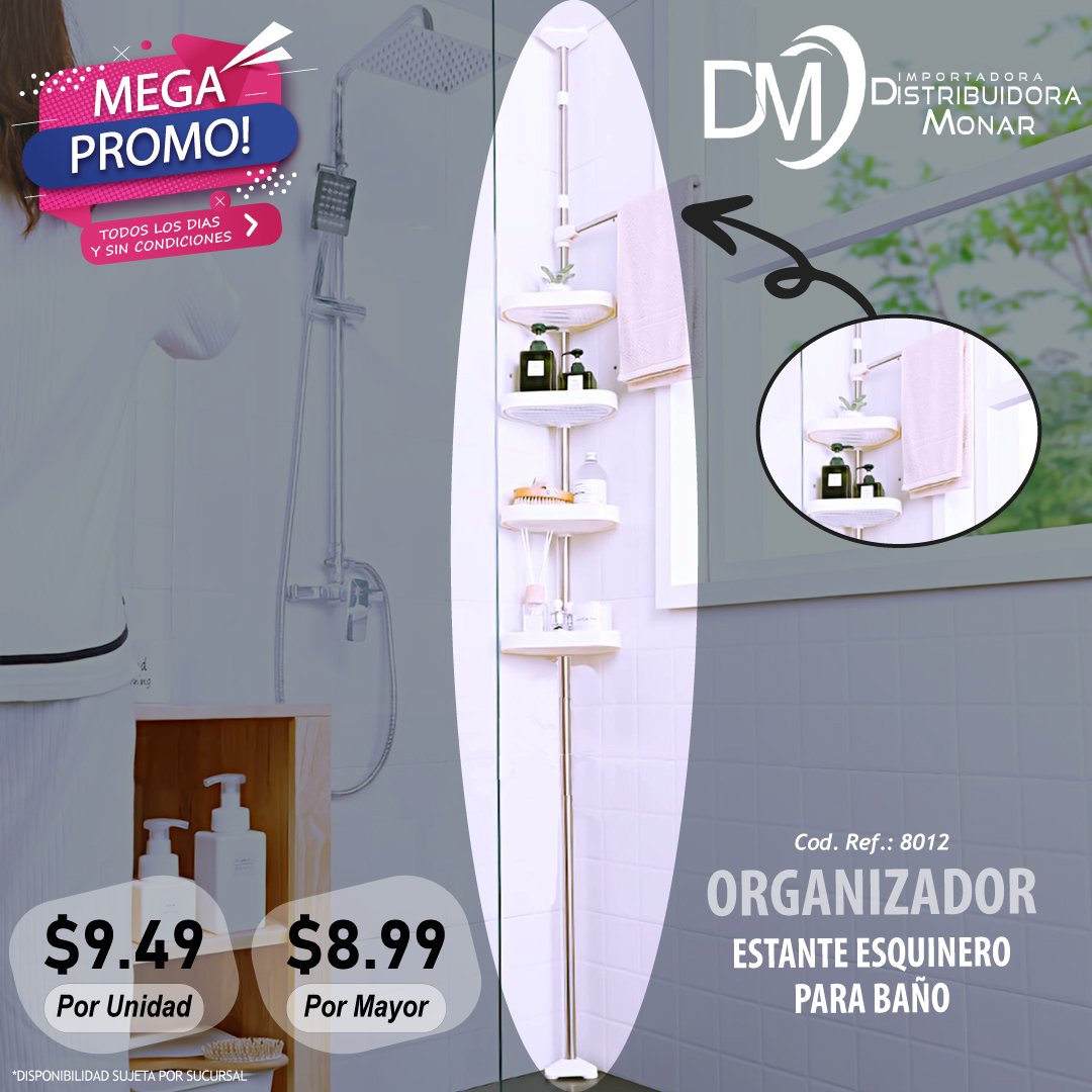 Estante Organizador Para Baño - Importadora y Distribuidora Monar