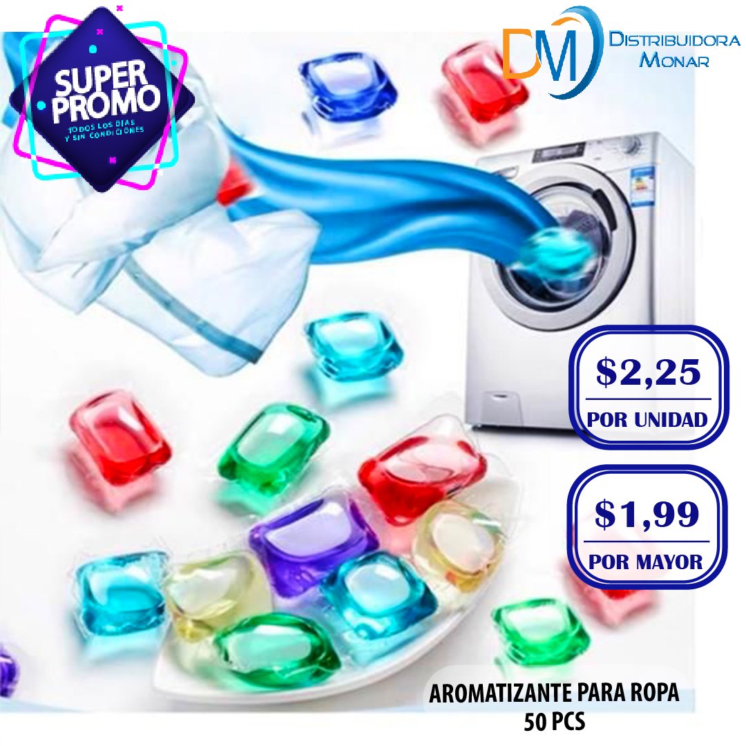 Aromatizante Para Ropa 50 pcs - Importadora y Distribuidora Monar