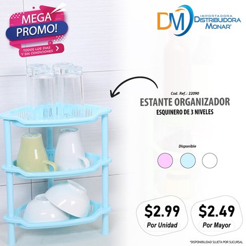 Estante Organizador Para Baño - Importadora y Distribuidora Monar